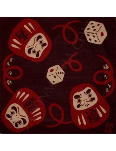 Furoshiki 50x50 brown - Fuku Daruma