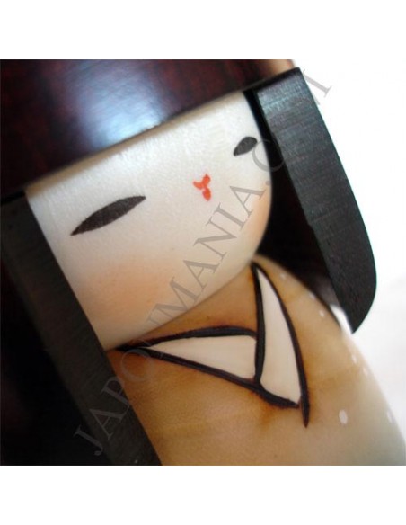 Poupée Kokeshi - Blanc manteau - Yukigeshô