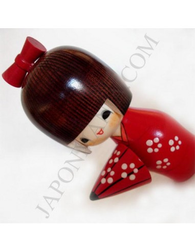 Kokeshi doll - A refuge from the rain - Amayadori