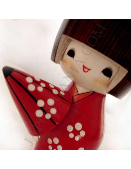 Poupée Kokeshi - A l'abri de la pluie - Amayadori