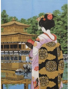 Polyester Noren - Geisha and Kinkakuji 2