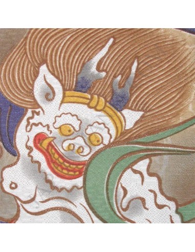 Polyester Noren -Fûjin and Raijin Gods