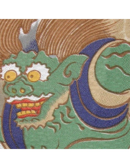 Polyester Noren -Fûjin and Raijin Gods Polyester Noren -Fûjin and Raijin Gods