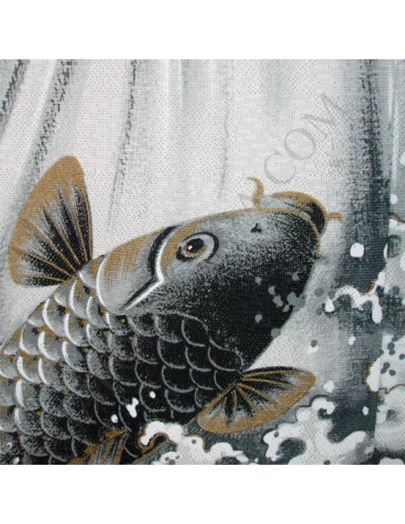 Polyester Noren - Koi no Takinobori (carps jumping a waterfall) Polyester Noren - Koi no Takinobori (carps jumping a waterfall)