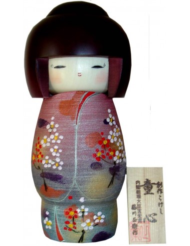 Poupée Kokeshi - Coeur d'enfant