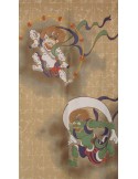 Polyester Noren - Fûjin and Raijin Gods
