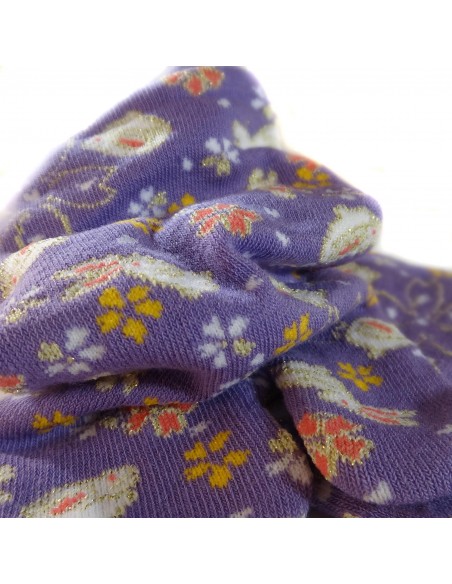 Women Tabi socks - Size 35 to 39 - Rabbits and flowers prints