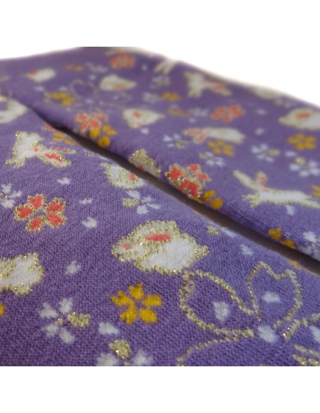 Women Tabi socks - Size 35 to 39 - Rabbits and flowers prints
