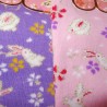 Chaussettes japonaises Tabi - Du 35 au 39 - Motifs lapins et fleurs