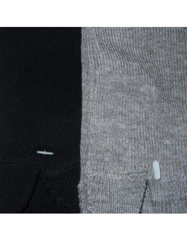 High crew reflexology tabi socks - Negative ions - Solid color.