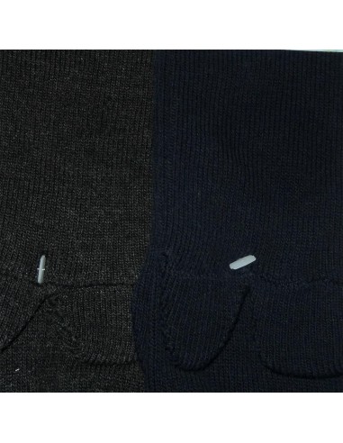 High crew reflexology tabi socks - Negative ions - Solid color.