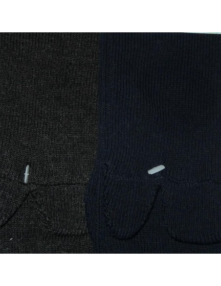 High crew reflexology tabi socks - Negative ions - Solid color.