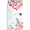 Gauze towel 90x34 cm - Cherry blossoms and chrysanthemums
