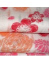 Serviette en gaze 90x34 cm - Fleurs de cerisiers et chrysanthèmes