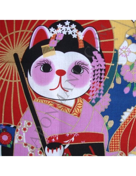 Tenugui Collection Fuku Neko - Maiko Tenugui Collection Fuku Neko - Maiko