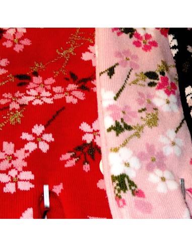 Women Tabi socks - Size 35 to 39 - Cherry blossoms prints