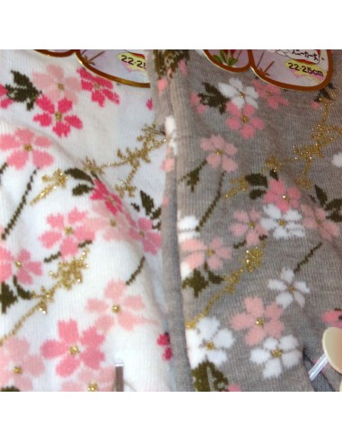 Women Tabi socks - Size 35 to 39 - Cherry blossoms prints
