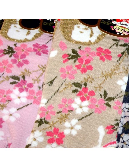 Women Tabi socks - Size 35 to 39 - Yozakura and Tsuki no Usagi prints