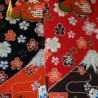 Tabi socks - Size 35 to 39 - Mount Fuji and sakura cherry blossoms