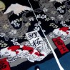 Chaussettes tabi - Du 39 au 43 - Mont fuji, carpes et fleurs de cerisier sakura