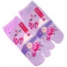 Tabi socks - Size 35 to 39 - Fuji and Chrysanthemums