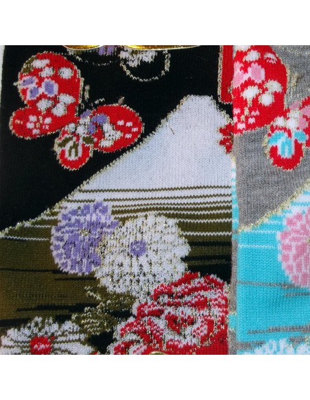 Chaussettes Tabi - Du 35 au 39 - Fuji et Chrysanthèmes