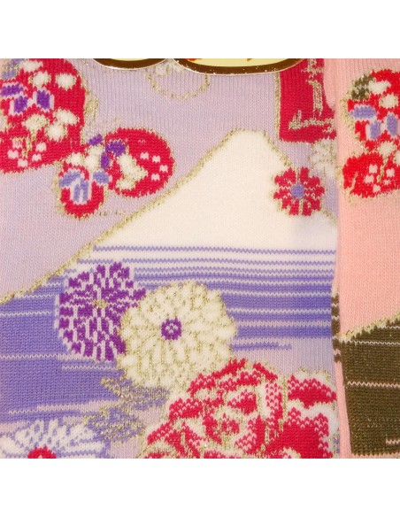 Chaussettes Tabi - Du 35 au 39 - Fuji et Chrysanthèmes