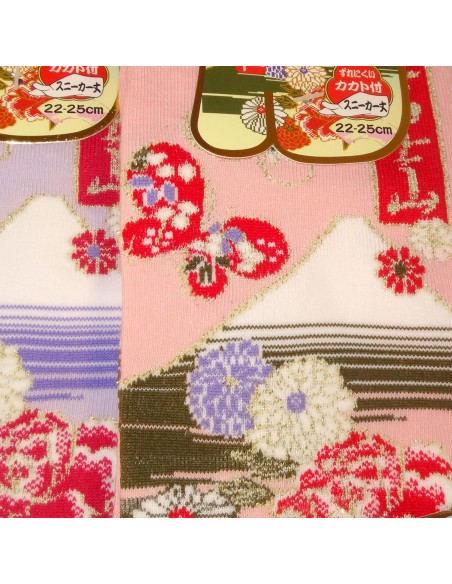 Chaussettes Tabi - Du 35 au 39 - Fuji et Chrysanthèmes