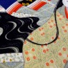 Furoshiki 67x67 bleu - motifs de Hime