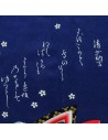 Furoshiki 67x67 bleu - motifs de Hime