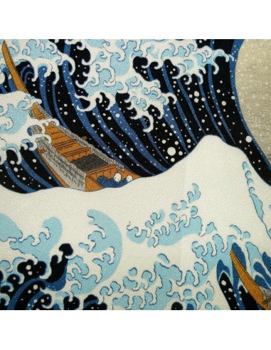 Furoshiki 67x67 - Grande vague Hokusaï