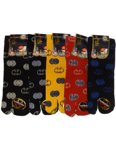 Chaussettes japonaises Tabi mi-mollet - Du 39 au 43 - Motifs chauves-souris Koumori