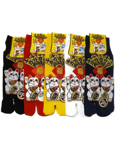 Tabi socks and Japanese socks Size 39 to 43 - Maneki Neko