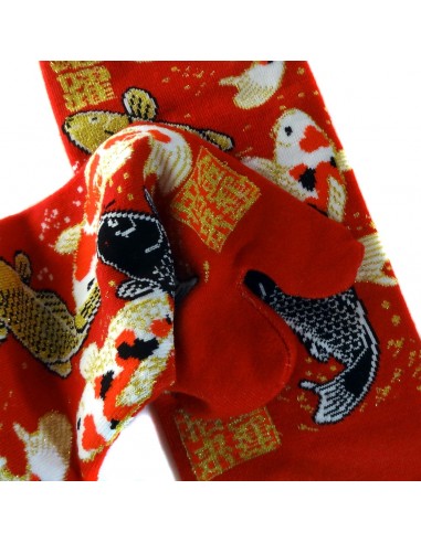Chaussettes japonaises et chaussettes tabi - Du 39 au 43 - Motifs de carpes Koi