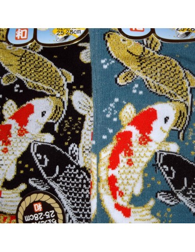 Chaussettes japonaises et chaussettes tabi - Du 39 au 43 - Motifs de carpes Koi