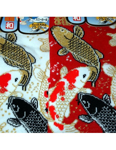 Chaussettes japonaises et chaussettes tabi - Du 39 au 43 - Motifs de carpes Koi
