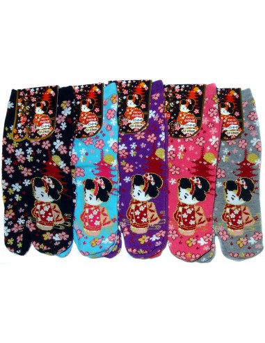 Tabi socks and Japanese socks - Size 35 to 39 - Cute kawaii Maiko