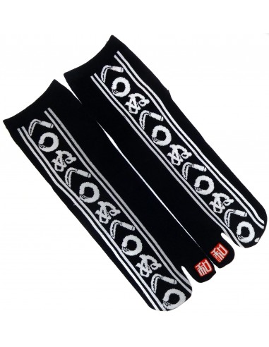 Chaussettes Tabi et chaussettes japonaises mi-mollet - Du 39 au 43 - Motifs Kamawanu