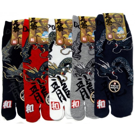 Tabi socks Size 39 to 43 - Ryû Dragons prints