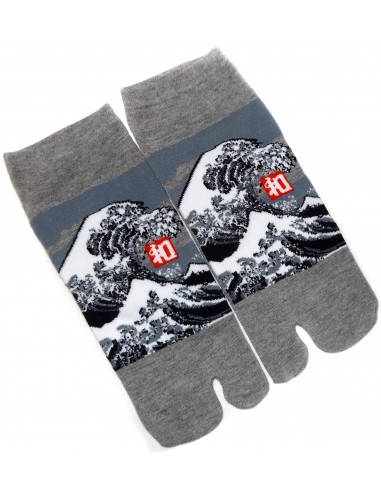 Chaussettes japonaises et chaussettes Tabi - Du 39 au 43 - Grande vague d'Hokusaï