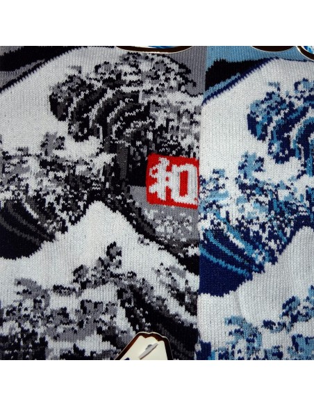 Chaussettes japonaises et chaussettes Tabi - Du 39 au 43 - Grande vague d'Hokusaï
