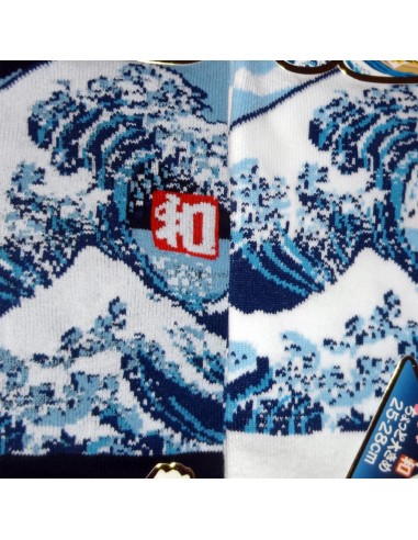 Chaussettes japonaises et chaussettes Tabi - Du 39 au 43 - Grande vague d'Hokusaï