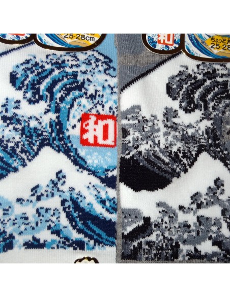 Chaussettes japonaises et chaussettes Tabi - Du 39 au 43 - Grande vague d'Hokusaï