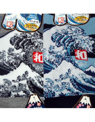 Chaussettes japonaises et chaussettes Tabi - Du 39 au 43 - Grande vague d'Hokusaï