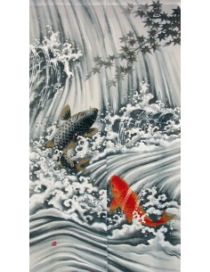 Noren en polyester - Koi no Taki Nobori