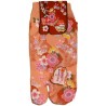 Tabi socks - Size 35 to 39 - Plum blossoms - split toes Japanese socks