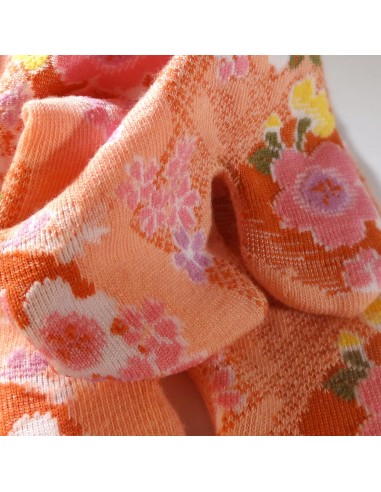 Tabi socks - Size 35 to 39 - Plum blossoms - split toes Japanese socks