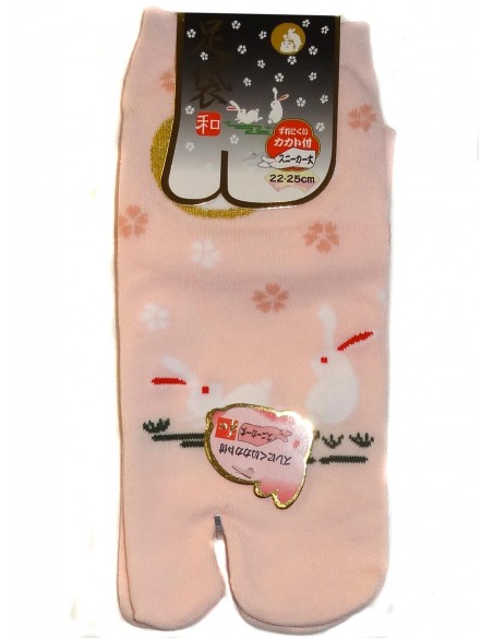 Tabi socks - Sakura and Tsuki no Usagi - Split toes socks Tabi socks - Sakura and Tsuki no Usagi - Split toes socks