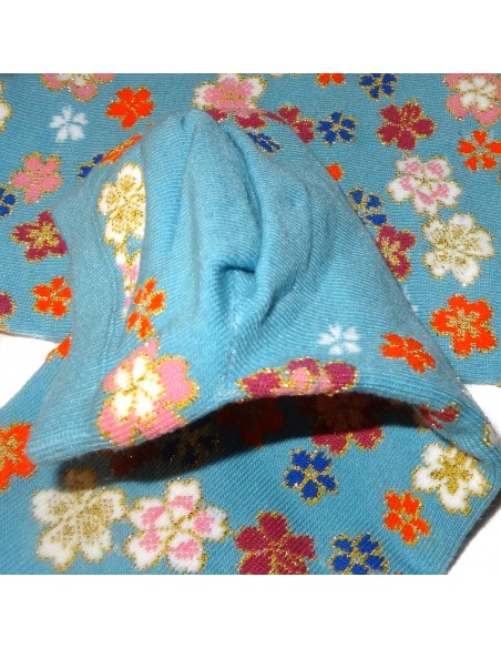 Chaussettes japonaises Tabi - Motifs fleurs de cerisier - Chaussettes à orteils Chaussettes japonaises Tabi - Motifs fleurs de cerisier - Chaussettes à orteils