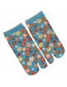 Chaussettes japonaises Tabi - Motifs fleurs de cerisier - Chaussettes à orteils